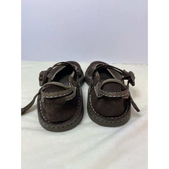 Chaco Womens Mary Jane Shoes Brown Suede Buckle Round Toe Casual Size 4 - Picture 4 of 7
